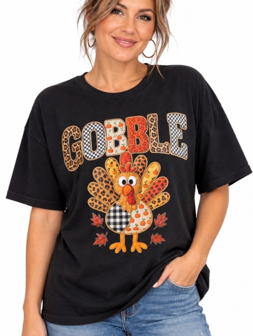 Gildan Gobble Turkey Thanksgiving Graphic Tee 2XL